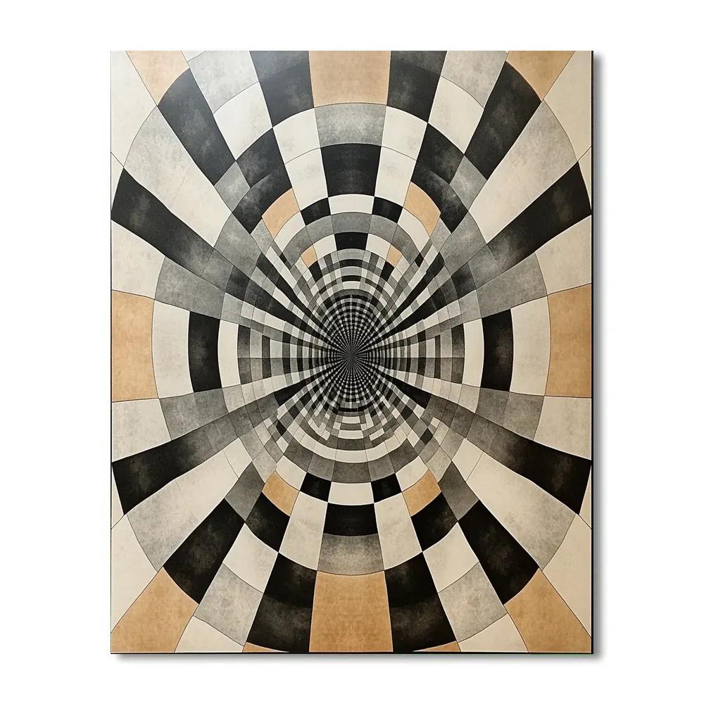 M.C. Escher Inspired Paradox Of Infinite Symmetry Field Paint by numbers art