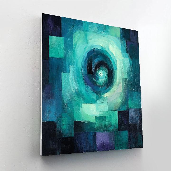 Paul Cézanne Inspired Aurora Geometry Vortex DIY paint by numbers