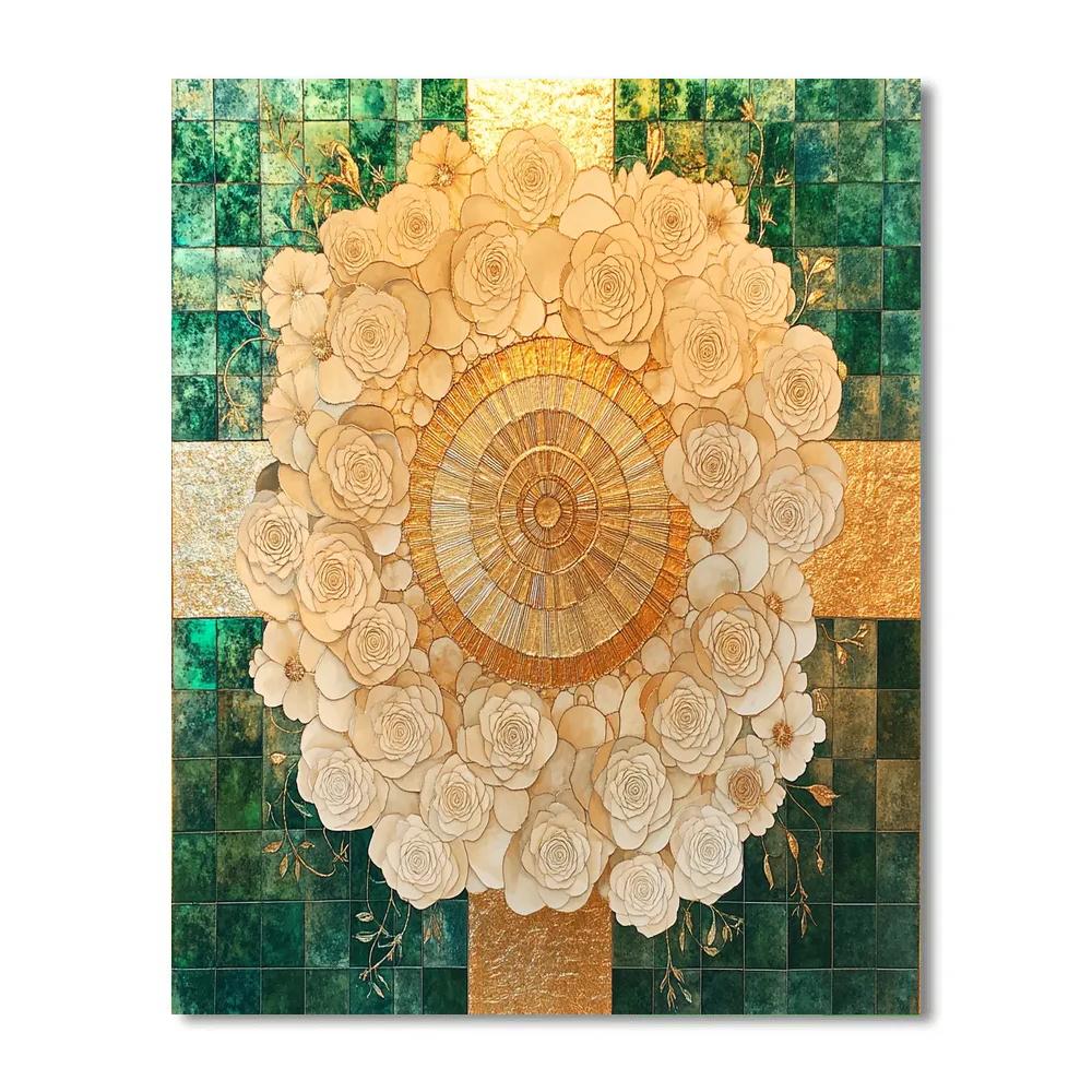 Gustav Klimt Inspired Celestial Garden Of Patterns Paint by numbers art