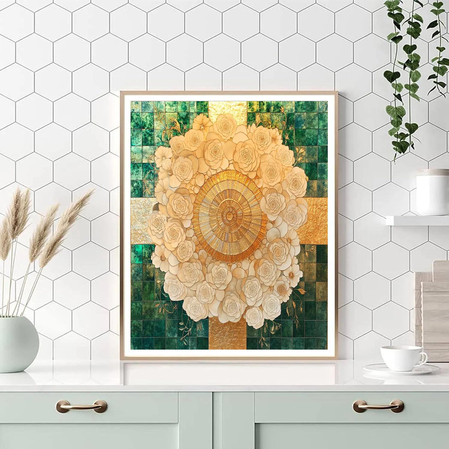 Gustav Klimt Inspired Celestial Garden Of Patterns Paint by numbers art