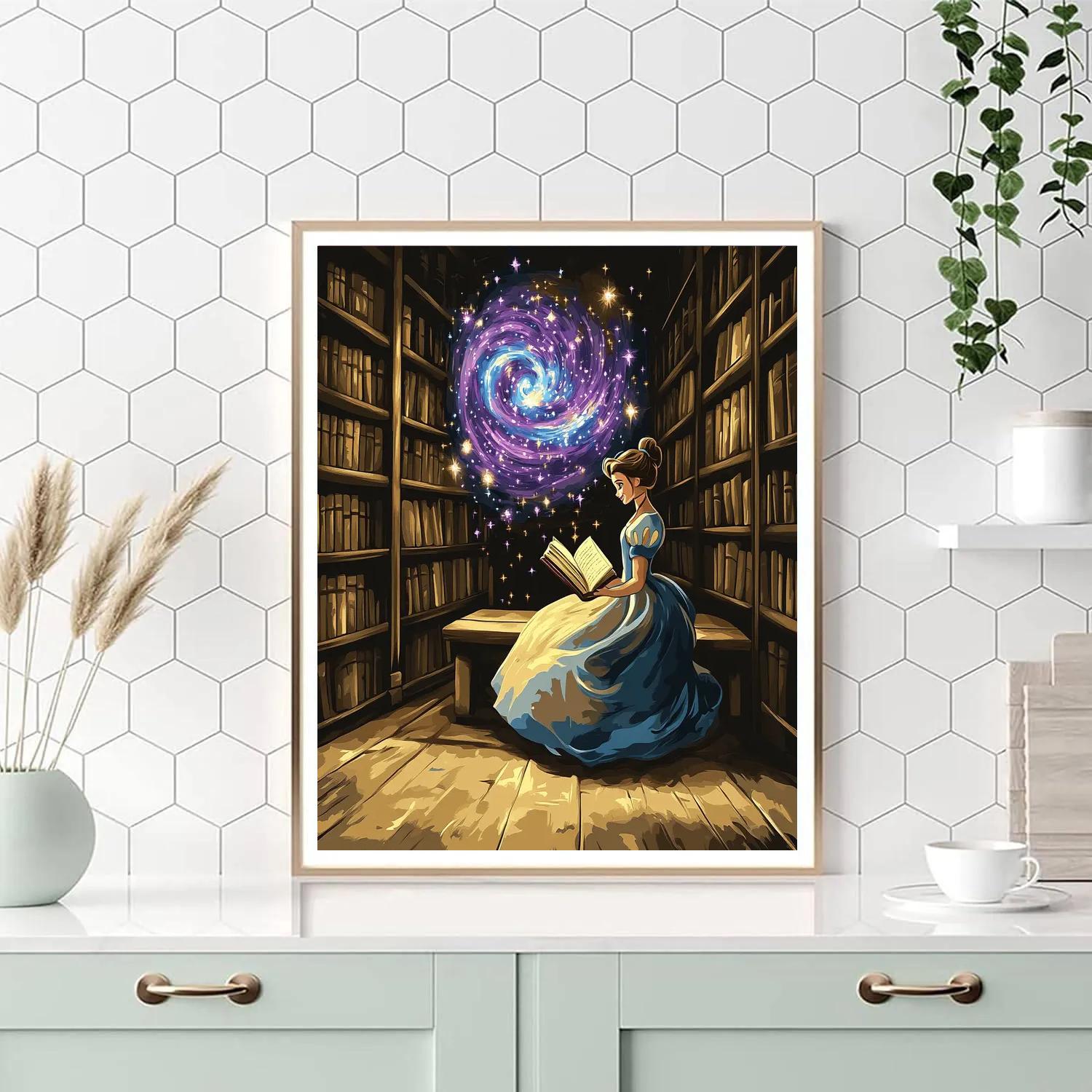 Belle Library Nebula Story Hour Numbered painting kits