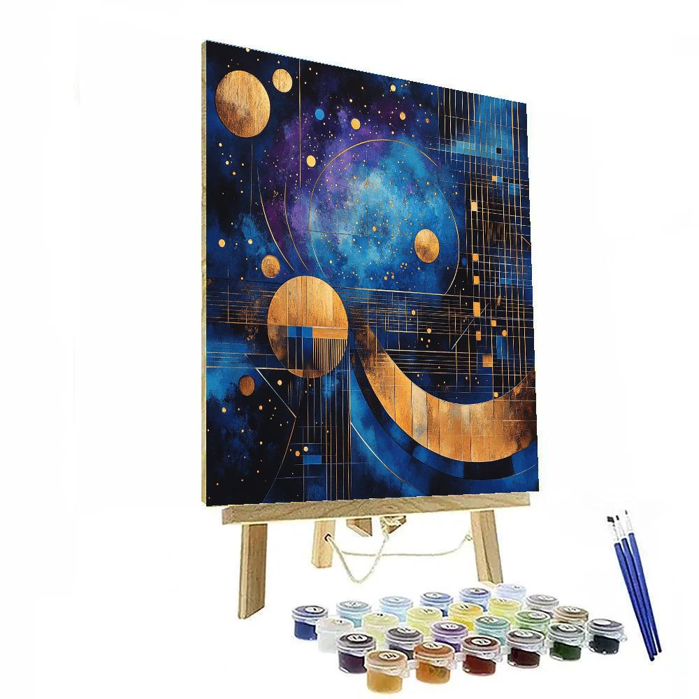 Wassily Kandinsky Inspired Synesthetic Orchestra Nebula painting number kit
