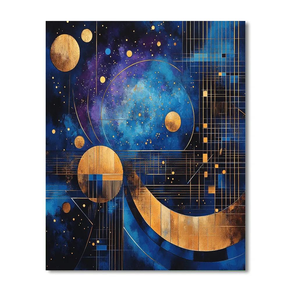 Wassily Kandinsky Inspired Synesthetic Orchestra Nebula painting number kit