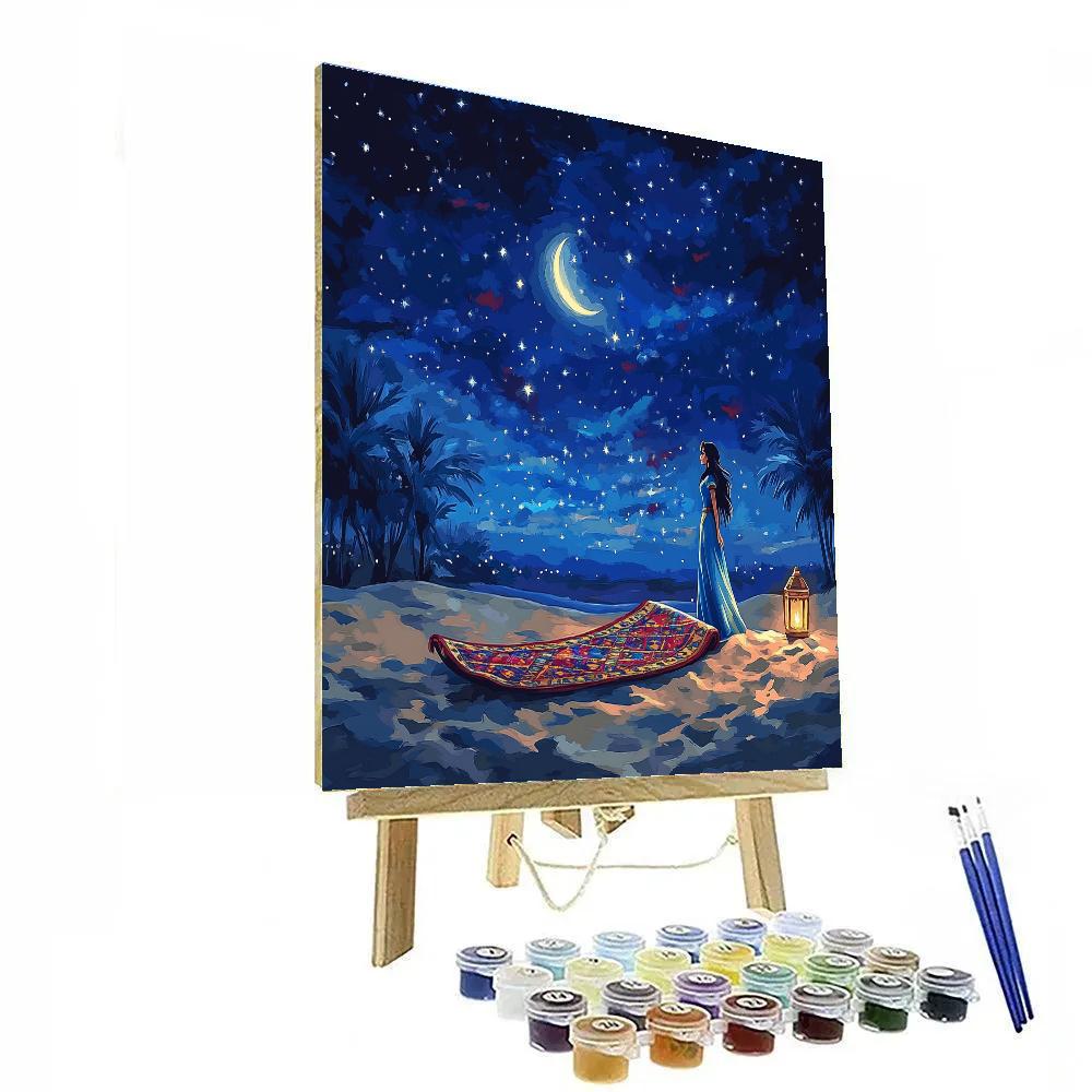 Jasmine Desert Night Sky Carpet Dream Numbered painting kits