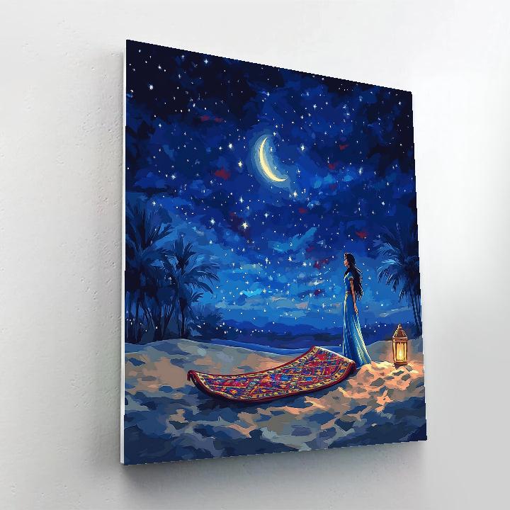 Jasmine Desert Night Sky Carpet Dream Numbered painting kits