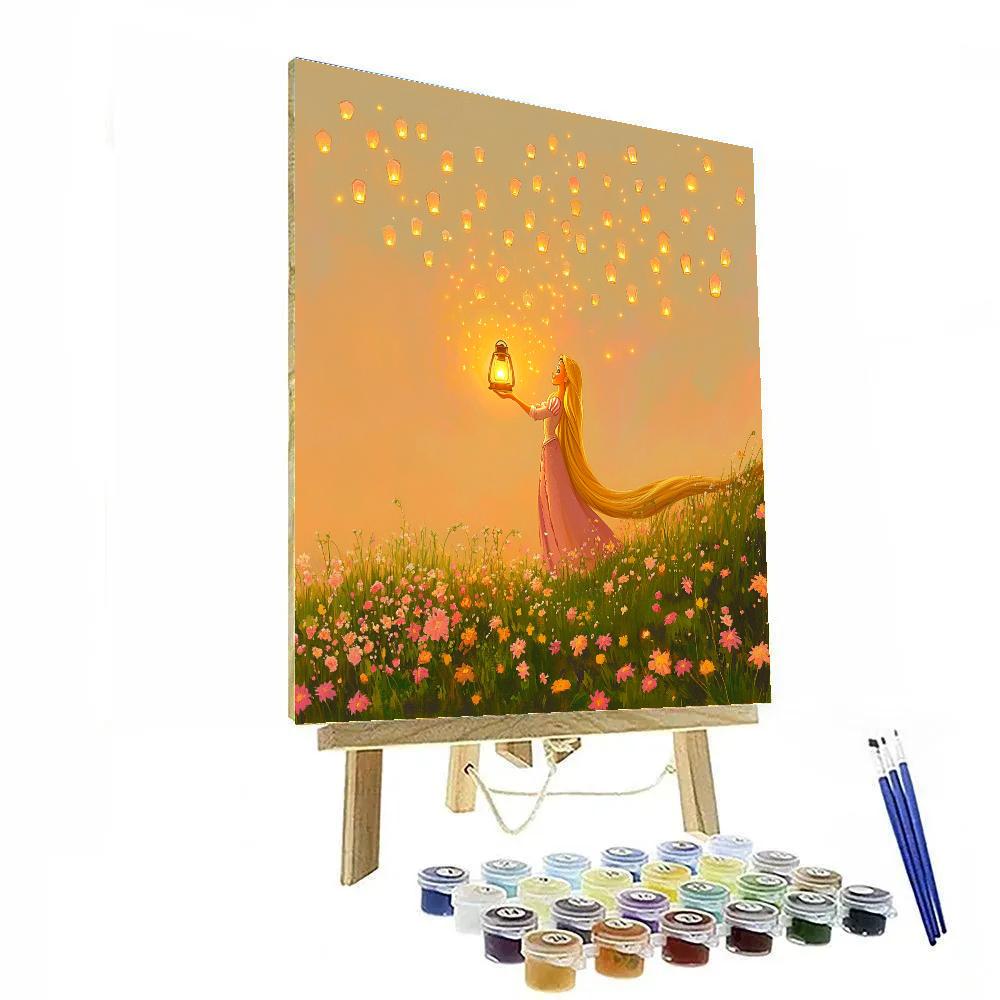 Rapunzel Satellite Lantern Festival Meadow Paint by numbers kits