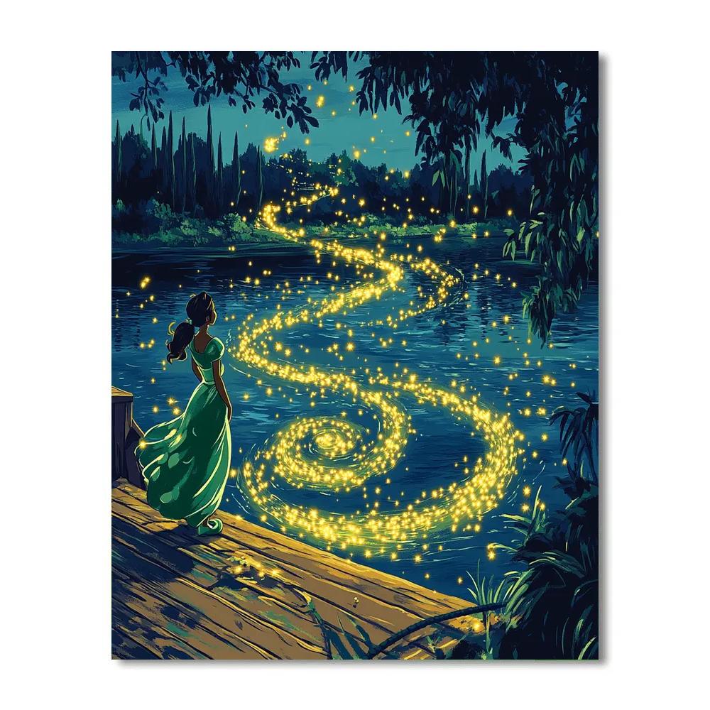 Tiana Riverboat Firefly Star Dance paint by color