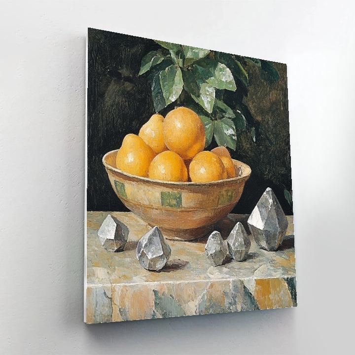 Paul Cezanne Inspired Still Life Of Crystal Meteors Numbered painting kits