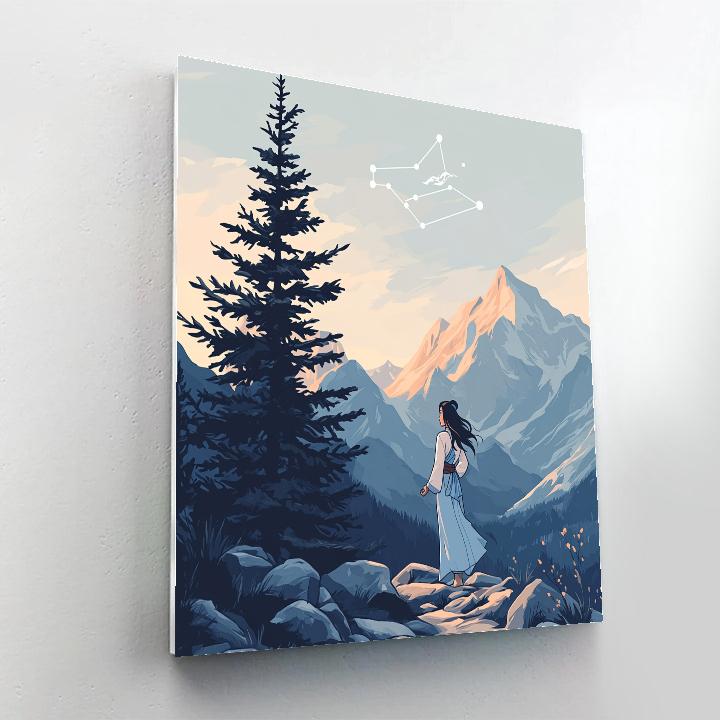 Mulan Mountain Trail Constellation Training Numbered painting kits