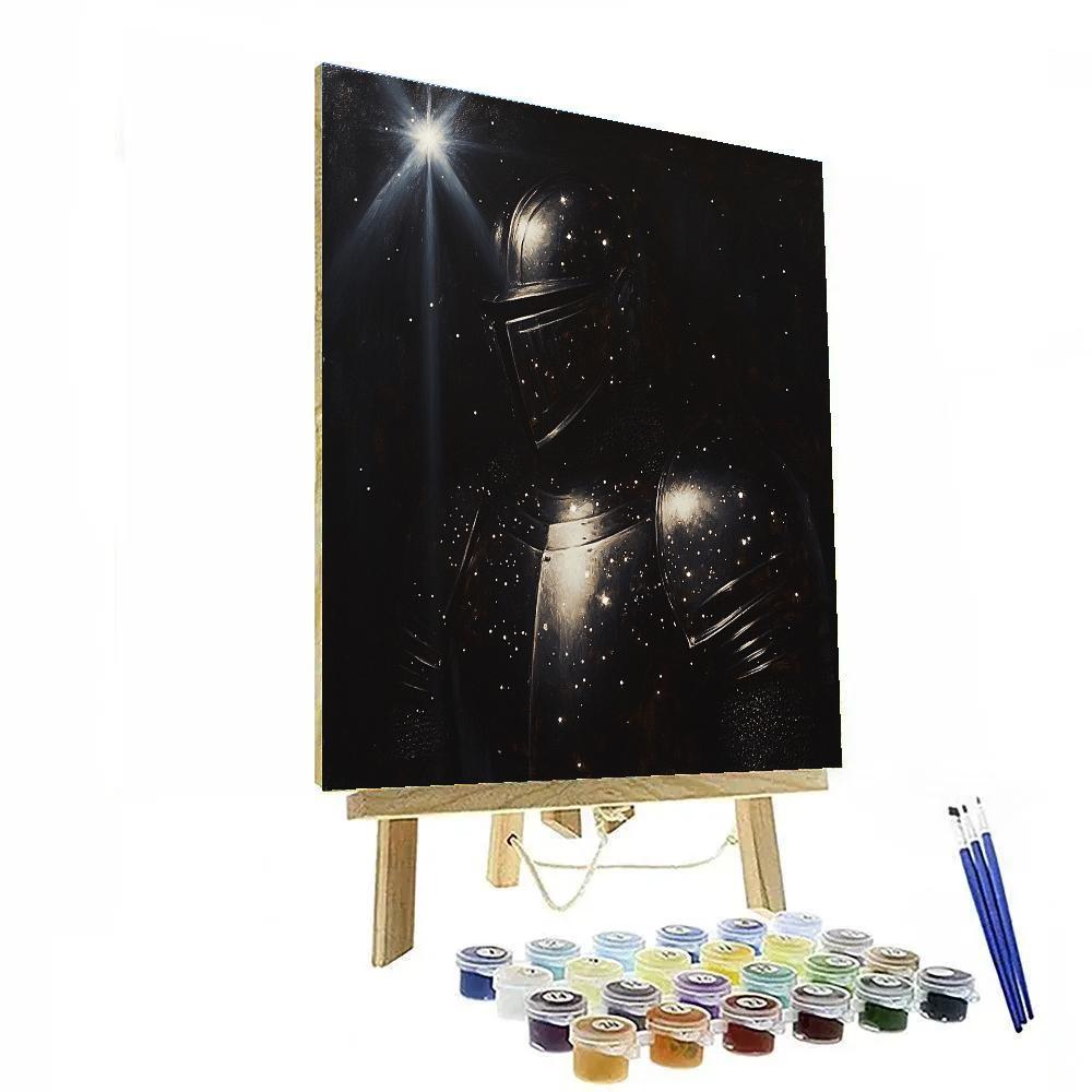 Caravaggio Inspired Dramatic Knight And Starlit Armor Painting by numbers kit