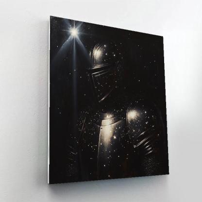 Caravaggio Inspired Dramatic Knight And Starlit Armor Painting by numbers kit
