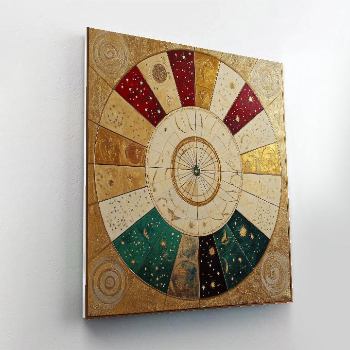 Gustav Klimt Inspired Zodiac Of Abstract Seasons Paint by numbers art