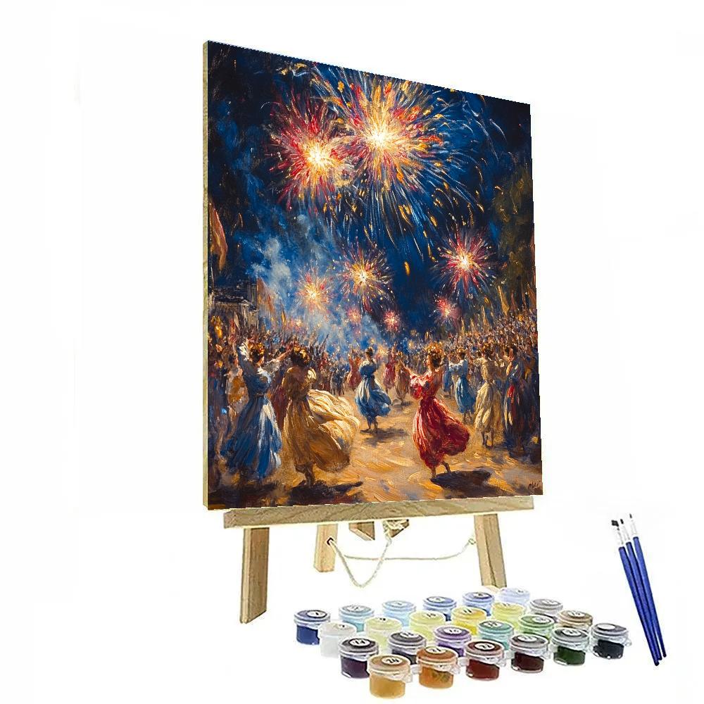 Peter Paul Rubens Inspired Festival Parade Under Fireworks painting number kit