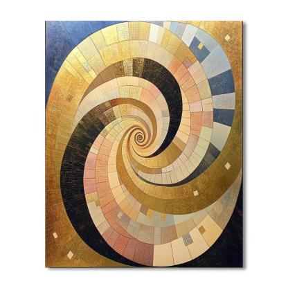 Gustav Klimt Inspired Dream Of Infinite Spirals Numbered painting kits