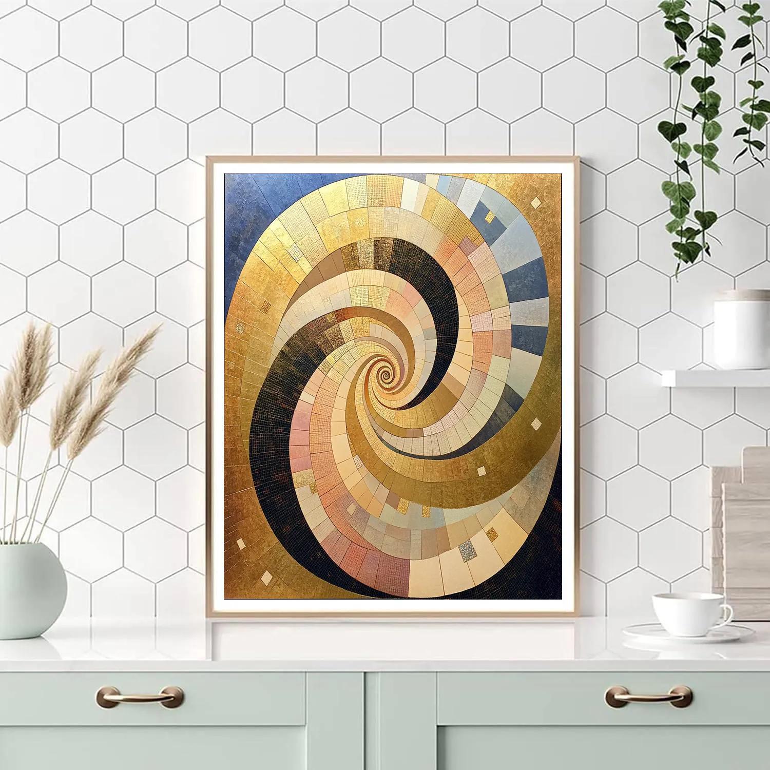 Gustav Klimt Inspired Dream Of Infinite Spirals Numbered painting kits