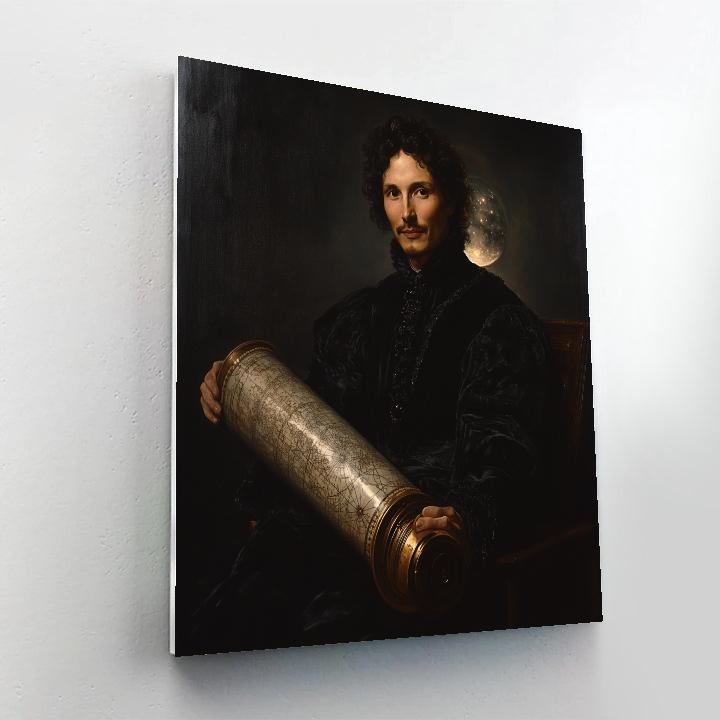 Diego Velazquez Inspired Royal Portrait With Celestial Map paint by number