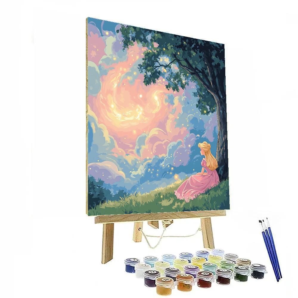 Aurora Dream Cloud Nebula Meadow Numbered painting kits