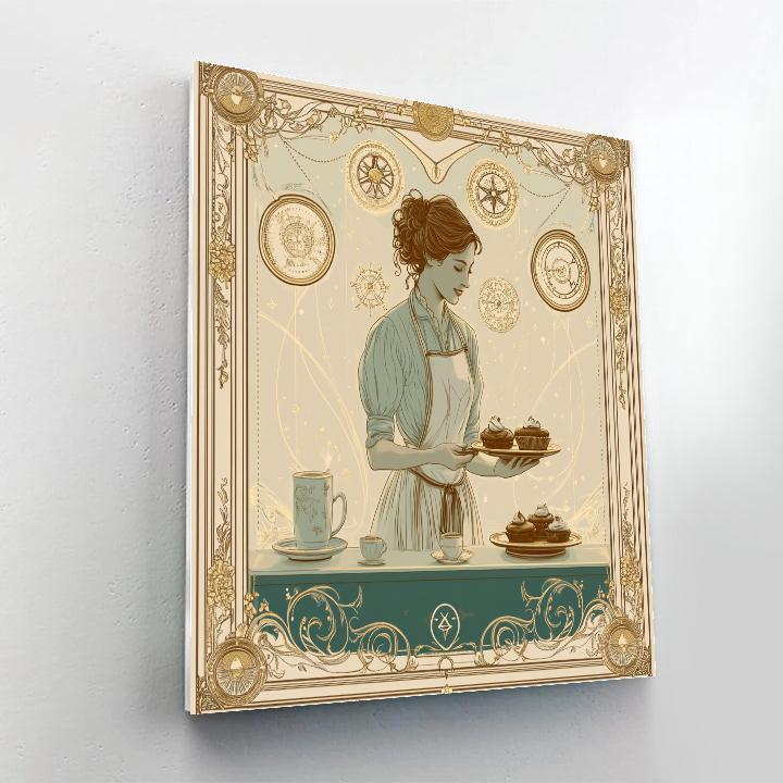 Alphonse Mucha Inspired Art Nouveau Zodiac Cafe Menu Paint by numbers kits