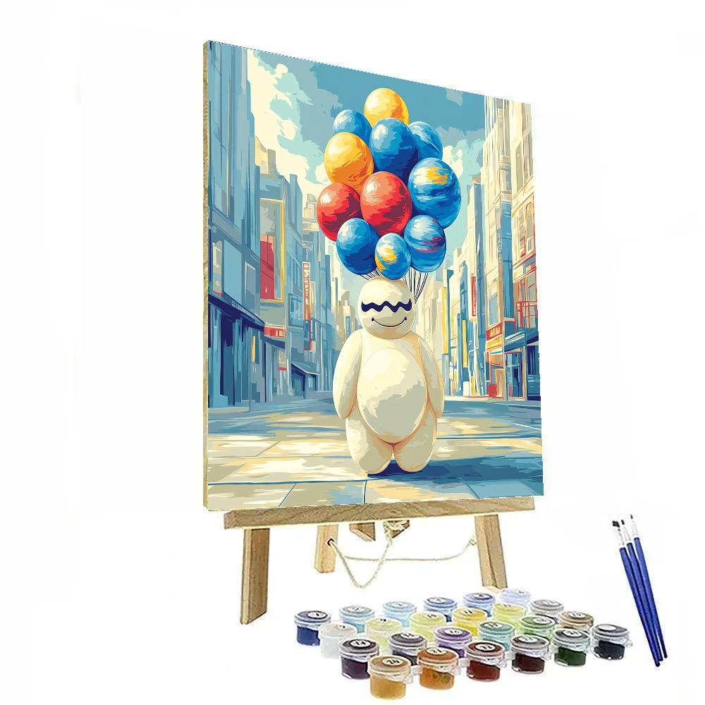 Baymax Balloon Planet Parade paint by color