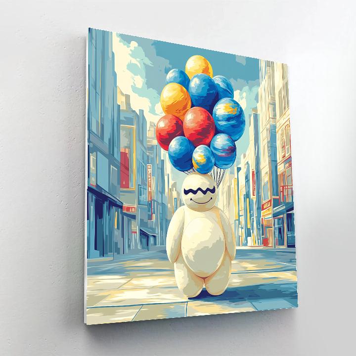 Baymax Balloon Planet Parade paint by color