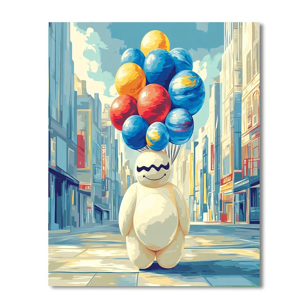 Baymax Balloon Planet Parade paint by color