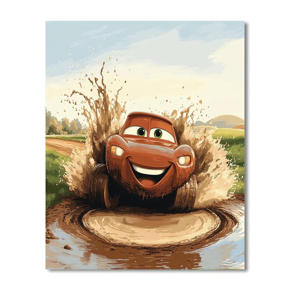 Mater Moon Crater Mud Puddle paint by numbers