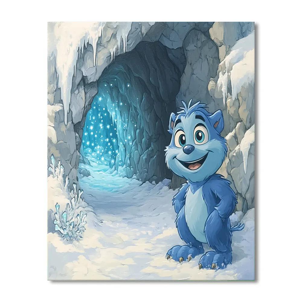 Sulley Snowy Star Cave Hike Numbered painting kits