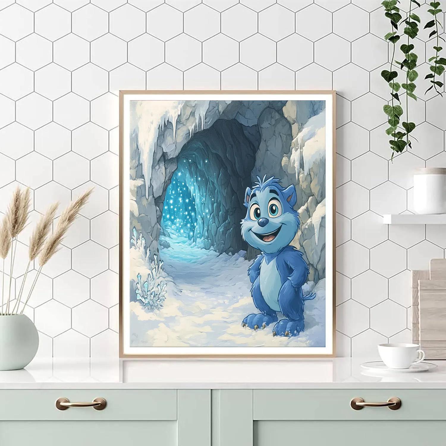 Sulley Snowy Star Cave Hike Numbered painting kits