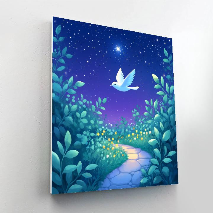 EVE Starfield Garden Hover Number painting