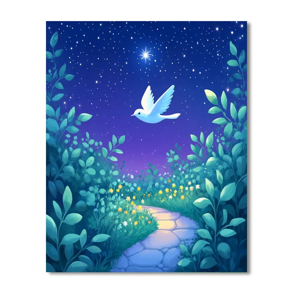 EVE Starfield Garden Hover Number painting