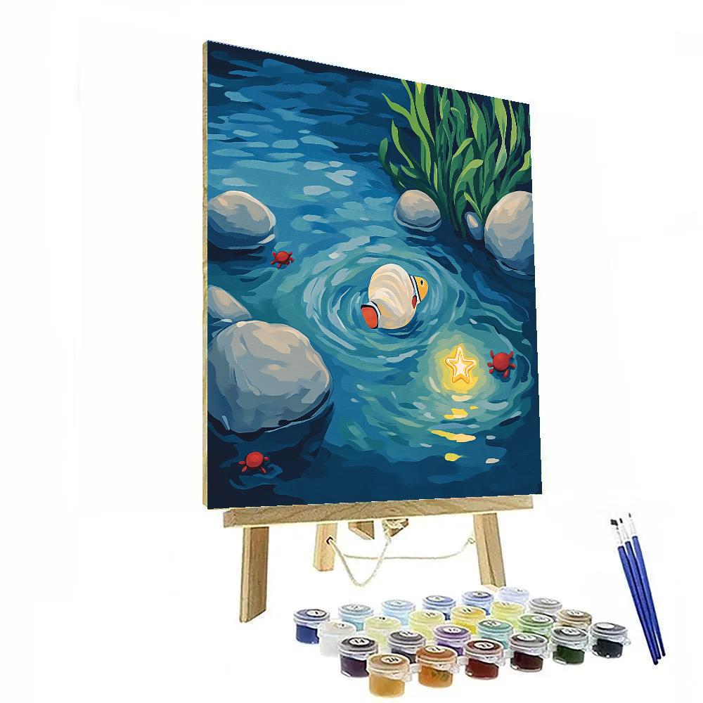 Nemo Tidepool Star Shell Hunt Painting by numbers kit