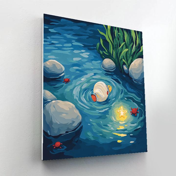 Nemo Tidepool Star Shell Hunt Painting by numbers kit