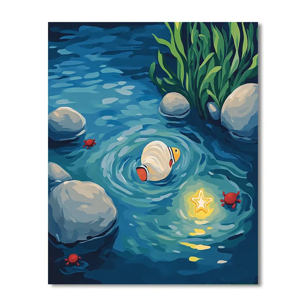 Nemo Tidepool Star Shell Hunt Painting by numbers kit