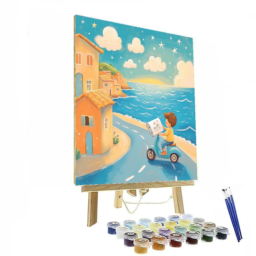 Luca Paguro Seaside Star Map Scooter paint by color