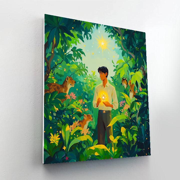 Antonio Madrigal Jungle Star Animal Friends Painting by numbers kit