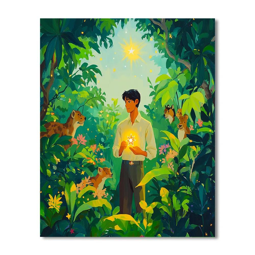 Antonio Madrigal Jungle Star Animal Friends Painting by numbers kit