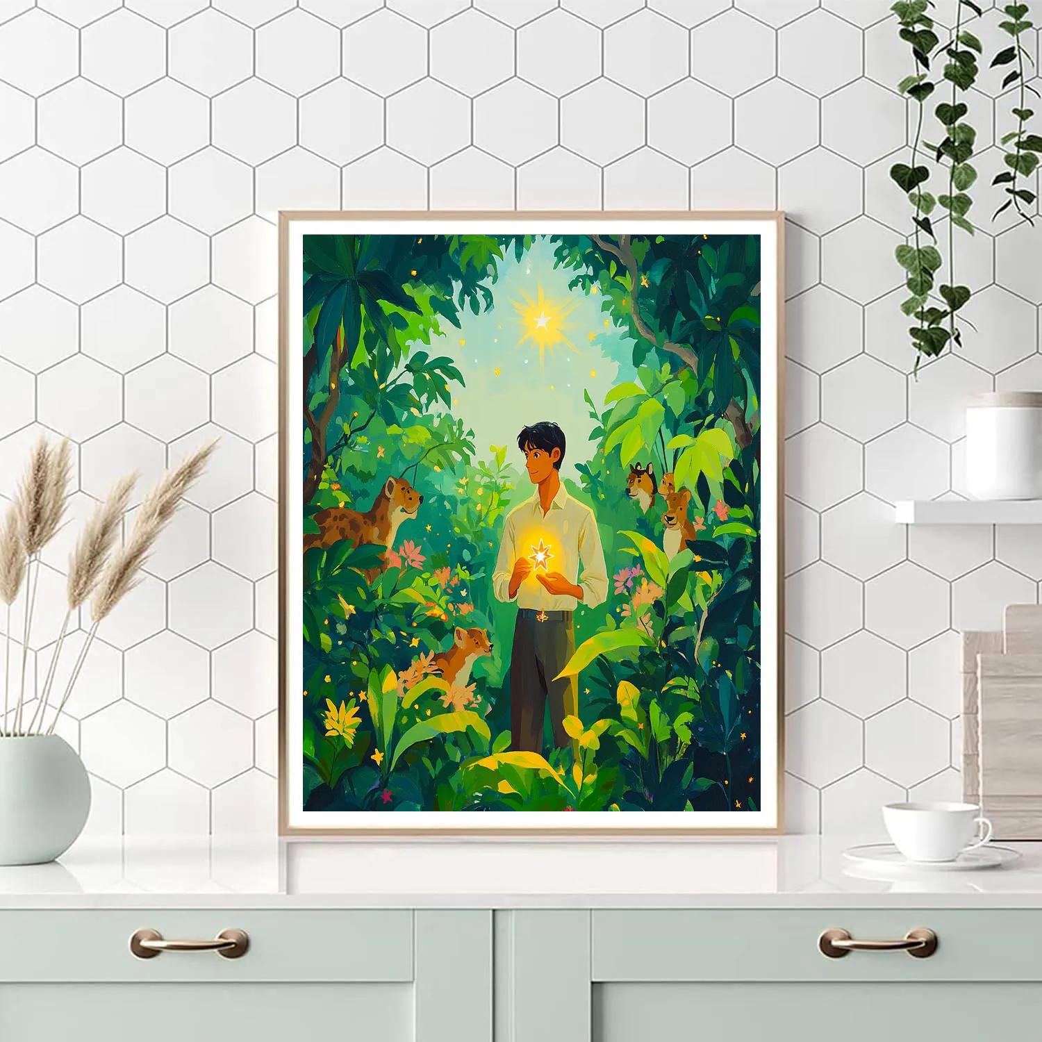 Antonio Madrigal Jungle Star Animal Friends Painting by numbers kit