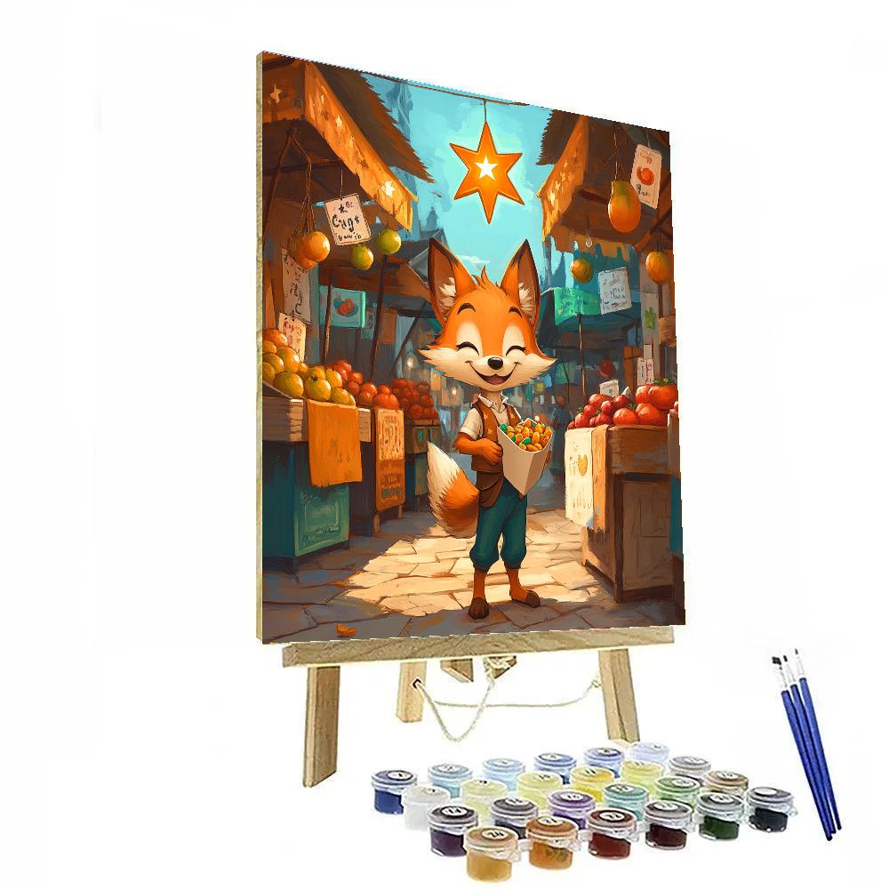 Nick Wilde Star Market Snack Mission painting number kit