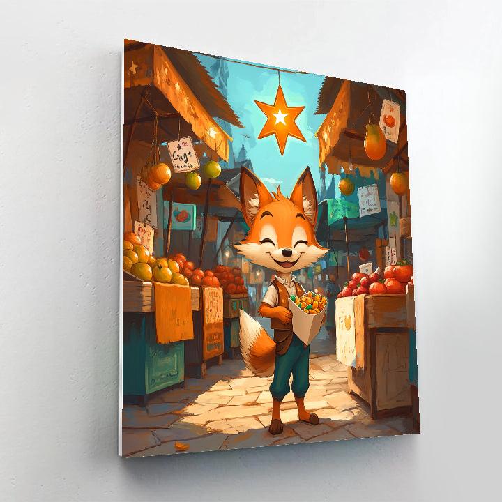 Nick Wilde Star Market Snack Mission painting number kit