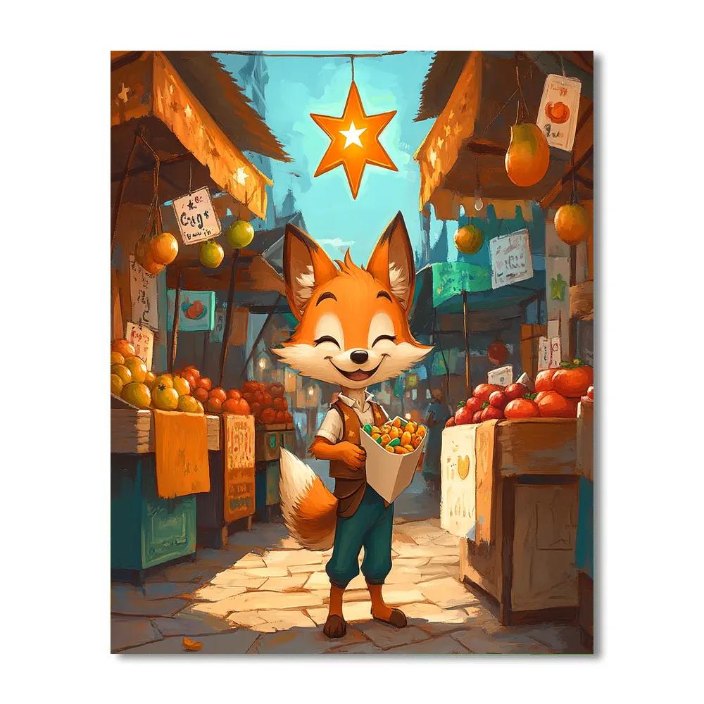 Nick Wilde Star Market Snack Mission painting number kit