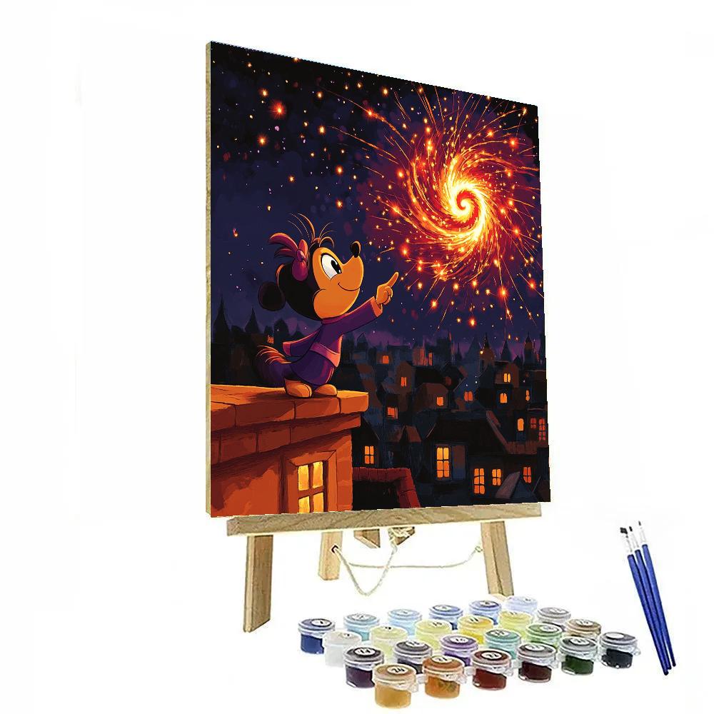 Mushu Firework Star Spiral Celebration DIY paint by numbers