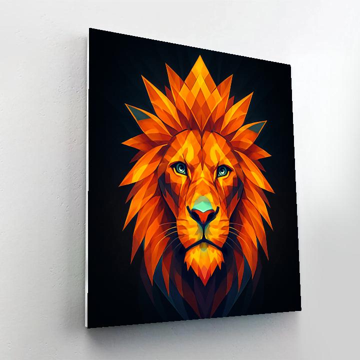 Prismatic Crown Lion Numbered painting kits