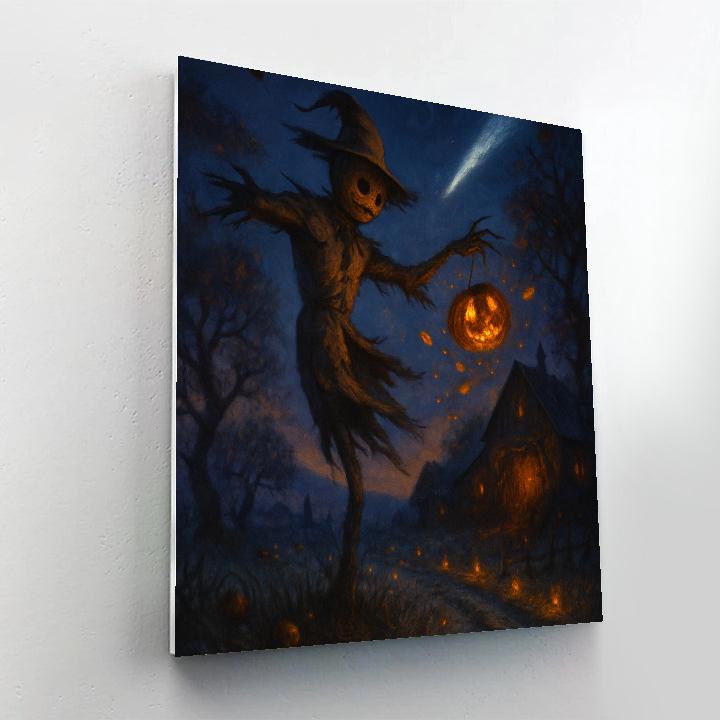 The Cometlit Orchard Of Sleeping Scarecrows Paint by numbers kits