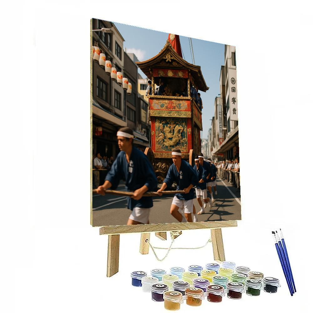Gion Matsuri Yamaboko Junko Float Parade Kyoto painting number kit