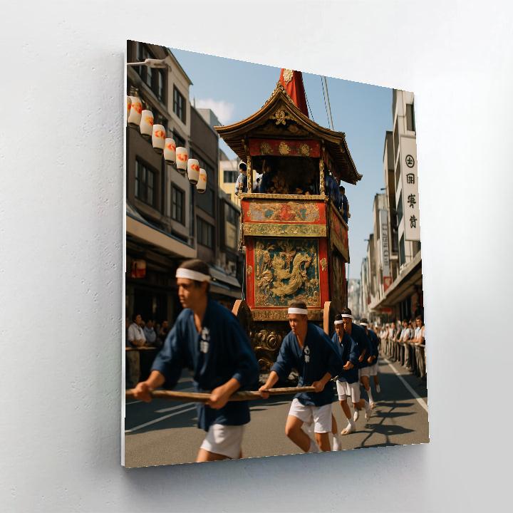 Gion Matsuri Yamaboko Junko Float Parade Kyoto painting number kit