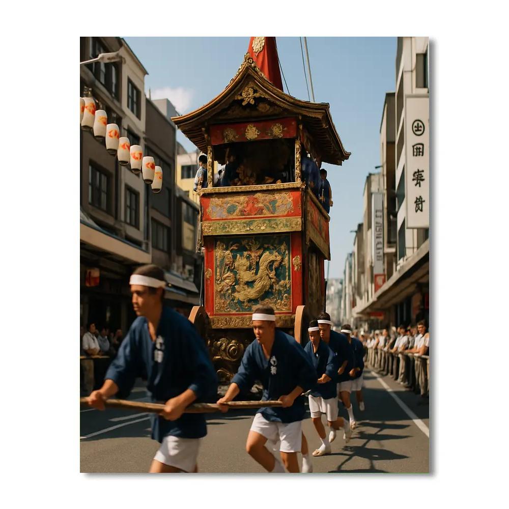 Gion Matsuri Yamaboko Junko Float Parade Kyoto painting number kit
