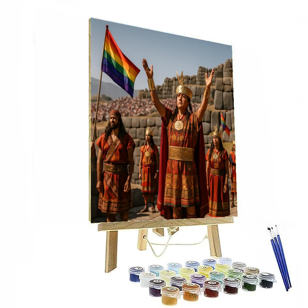 Inti Raymi Sun Festival At Sacsayhuaman Cusco paint by color