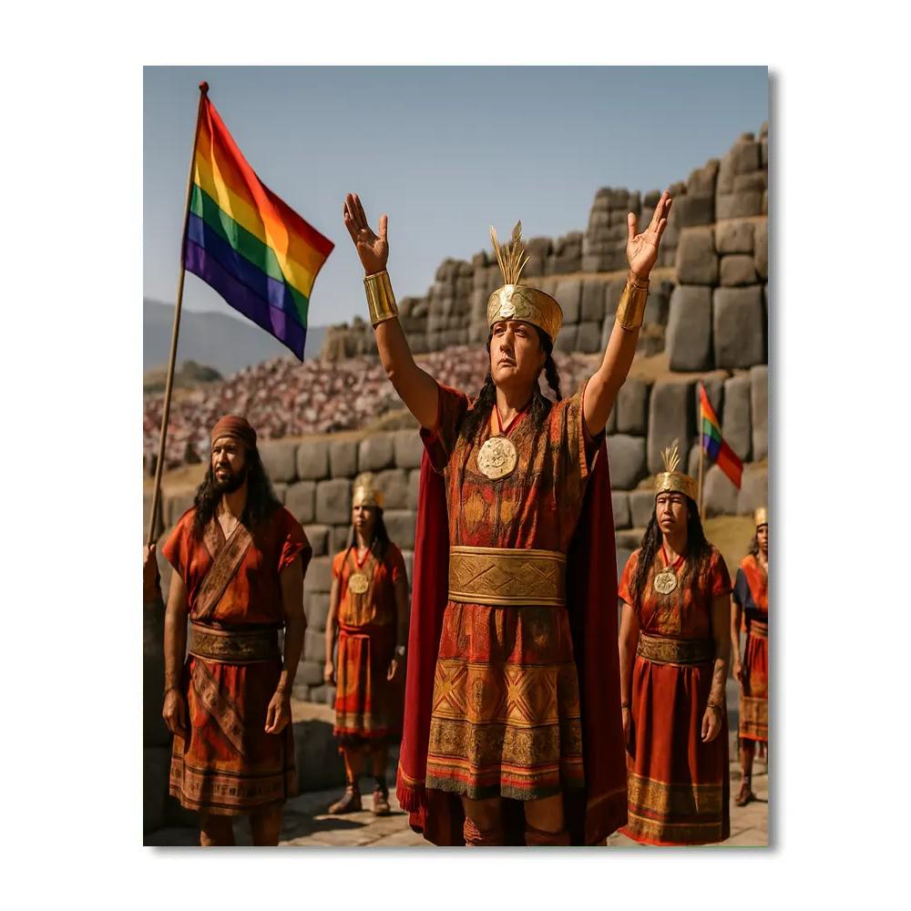 Inti Raymi Sun Festival At Sacsayhuaman Cusco paint by color