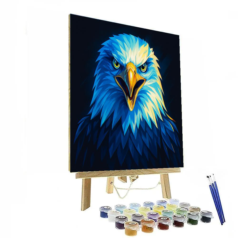 Stormglass Eagle Gaze Paint by numbers art