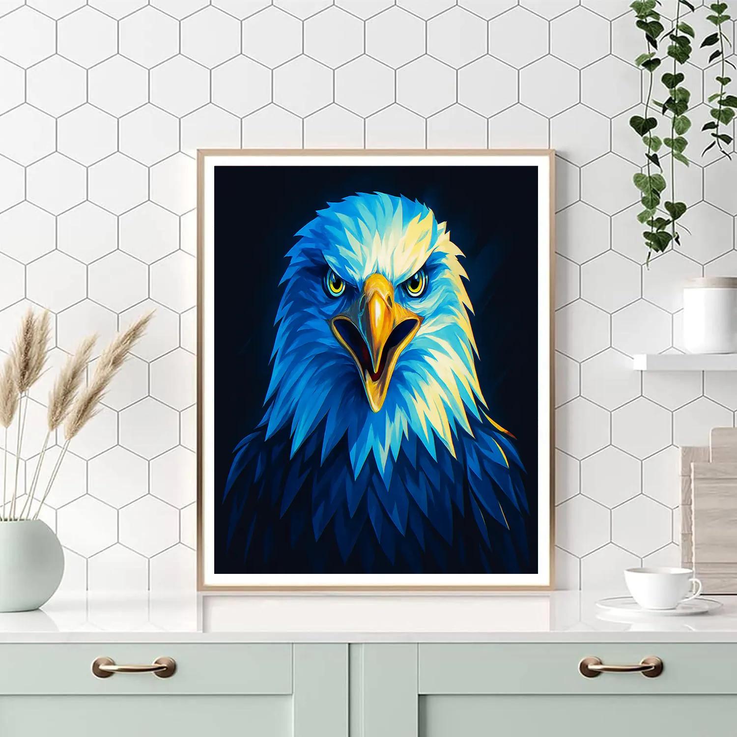 Stormglass Eagle Gaze Paint by numbers art